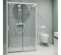 Душевой уголок GuteWetter gwmpslrc863b 85x150x200 см, профиль белый матовый, стекло бесцветное закаленное 8/6 мм 4698032821739