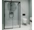 Душевой уголок GuteWetter gwmpslrc863b 95x160x200 см, профиль черный матовый, стекло бесцветное закаленное 8/6 мм 4698032827694 1