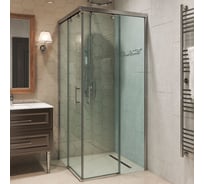 Душевой уголок GuteWetter gwmpslrc864 100x70x200 см, профиль хром блестящий, стекло бесцветное закаленное 8/6 мм 4698032844653