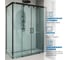 Душевой уголок GuteWetter gwmpslrc865 100x115x200 см, профиль черный матовый, стекло бесцветное закаленное 8/6 мм 4698032882624 3