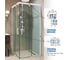 Душевой уголок GuteWetter gwmpslrc864 95x80x200 см, профиль белый матовый, стекло бесцветное закаленное 8/6 мм 4698032843816 5