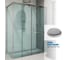 Душевой уголок GuteWetter gwmpslrc865 105x140x200 см, профиль хром блестящий, стекло бесцветное закаленное 8/6 мм 4698032889203 6
