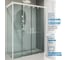 Душевой уголок GuteWetter gwmpslrc865 70x125x200 см, профиль белый матовый, стекло бесцветное закаленное 8/6 мм 4698032855390 2