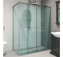 Душевой уголок GuteWetter gwmpslrc865 70x125x200 см, профиль хром блестящий, стекло бесцветное закаленное 8/6 мм 4698032855604