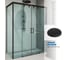 Душевой уголок GuteWetter gwmpslrc865 75x115x200 см, профиль черный матовый, стекло бесцветное закаленное 8/6 мм 4698032859527 6