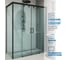 Душевой уголок GuteWetter gwmpslrc865 95x110x200 см, профиль черный матовый, стекло бесцветное закаленное 8/6 мм 4698032877583 2