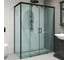Душевой уголок GuteWetter gwmpslrc865 95x115x200 см, профиль черный матовый, стекло бесцветное закаленное 8/6 мм 4698032878009 1