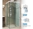 Душевой уголок GuteWetter gwmpslsq864 90x90x200 см, профиль белый матовый, стекло бесцветное закаленное 8/6 мм 4698032906214 5