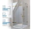 Душевой уголок GuteWetter gwmptrsq863-86 90x90x200 см, профиль золотой гальванический, стекло бесцветное закаленное 8/6 мм 4698032929282 3