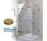 Душевой уголок GuteWetter gwmptrsq863-86 90x90x200 см, профиль золотой гальванический, стекло бесцветное закаленное 8/6 мм 4698032929282 5