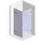 Душевой уголок GuteWetter gwmptrsq863-86 100x100x200 см, профиль золотой гальванический, стекло бесцветное закаленное 8/6 мм 4698032930967 6