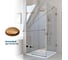 Душевой уголок GuteWetter gwmptrsq863-86 100x100x200 см, профиль бронзовый, стекло бесцветное закаленное 8/6 мм 4698032930837 5