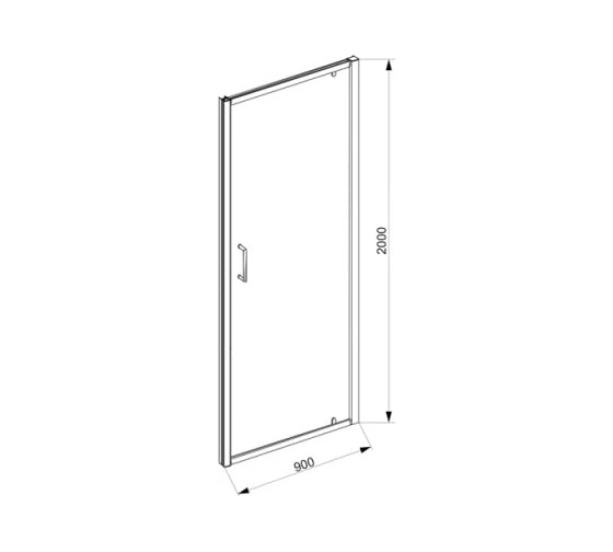 Душевая дверь Bravat Drop BD090.4110A 00-00248761