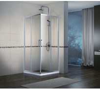 Душевой уголок Bravat Line без поддона, две раздвижные двери, 90x90x200 см BS090.2202A 00-00248783