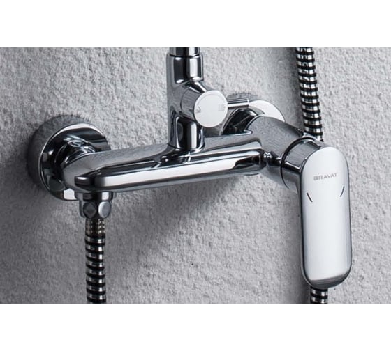 Душевая колонна со смесителем для душа Bravat Opal R 00-00242459 F9125183CP-A2-RUS