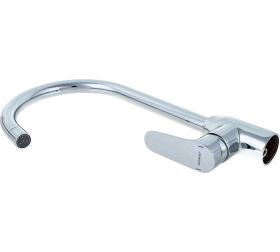 Cмеситель для кухни Bravat ELER c высоким поворотным изливом 00-00003173 F7191238CP-RUS