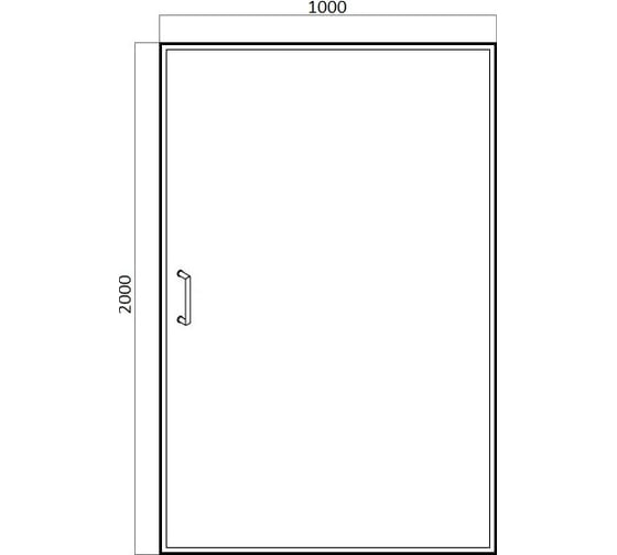 Душевая дверь Bravat Drop BD100.4110A 00-00248762