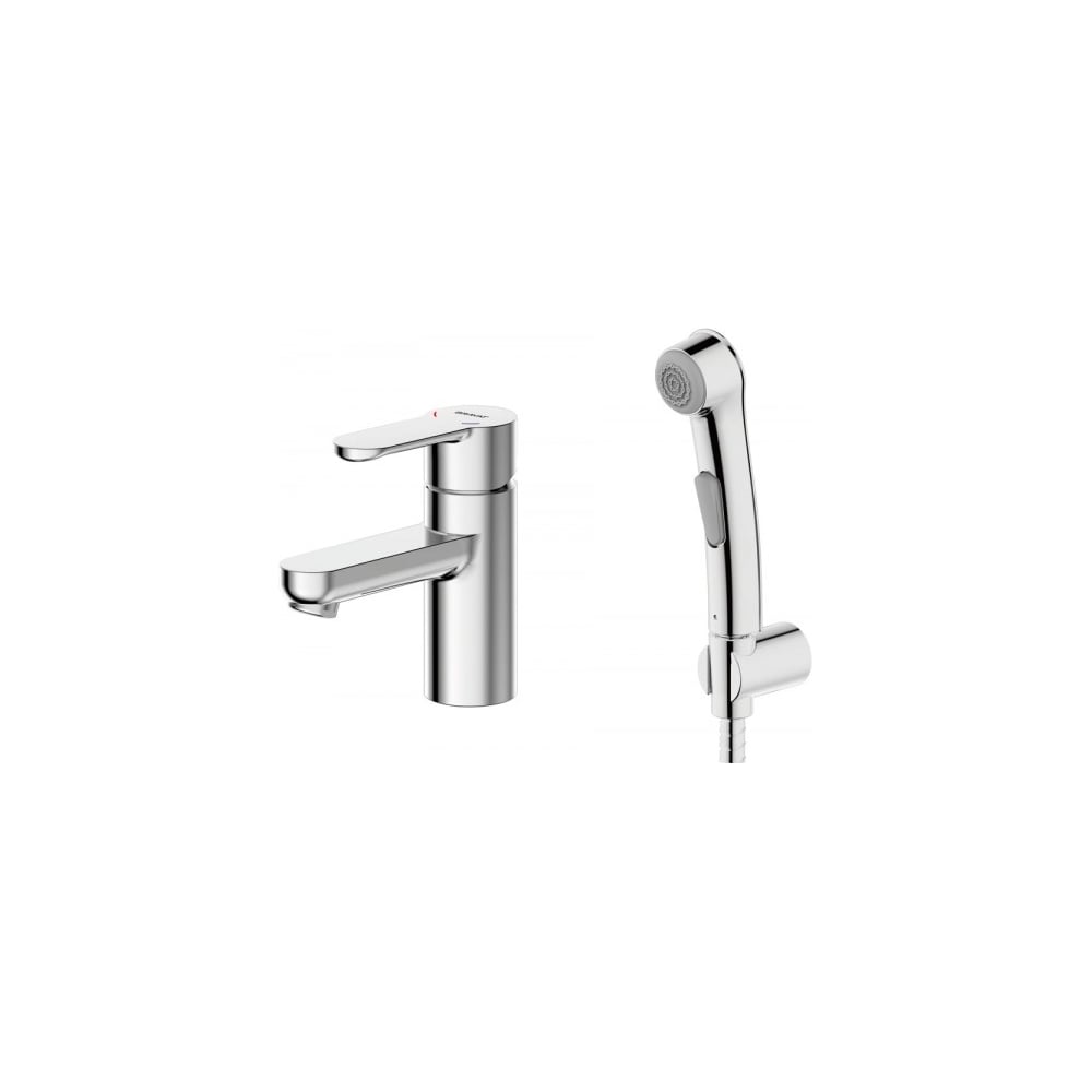 Смеситель на раковину Bravat STREAM с гигиеническим душем F13783C-3 00 ...