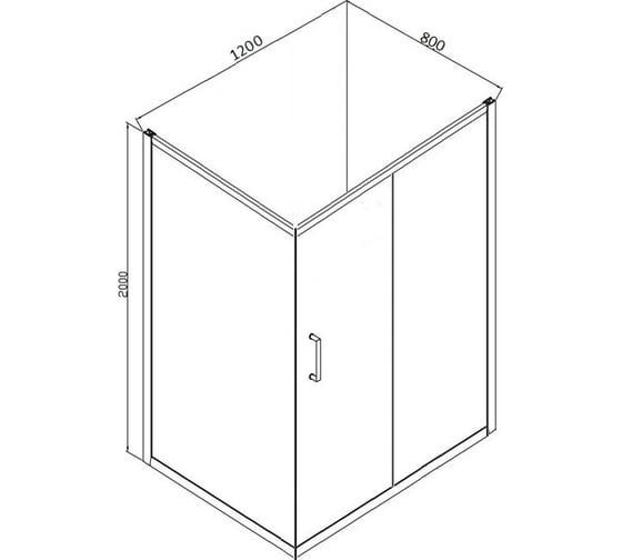 Душевой уголок Bravat Drop 00-00247900 BS120.3100A
