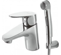 Cмеситель на раковину Bravat DROP низкий, с гигиеническим душем F14898C-2 00-00003430