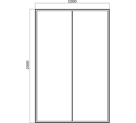Душевая дверь в нишу Bravat Drop BD100.4120A 00-00021201