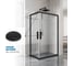 Душевой уголок GuteWetter gwmpkb019rc 100x75x200 см, профиль черный матовый, стекло бесцветное закаленное 6 мм 4698032704599 4