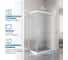 Душевой уголок GuteWetter gwmpkb019rc 100x70x200 см, профиль белый матовый, стекло матовое закаленное 6 мм 4698032704421 2