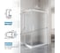 Душевой уголок GuteWetter gwmpkb019rc 100x70x200 см, профиль белый матовый, стекло матовое закаленное 6 мм 4698032704421 3