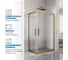 Душевой уголок GuteWetter gwmpkb019rc 100x75x200 см, профиль бронзовый, стекло матовое закаленное 6 мм 4698032704544 2