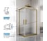 Душевой уголок GuteWetter gwmpkb019rc 100x75x200 см, профиль бронзовый, стекло матовое закаленное 6 мм 4698032704544 3