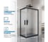 Душевой уголок GuteWetter gwmpkb019rc 100x80x200 см, профиль черный матовый, стекло матовое закаленное 6 мм 4698032704704 2