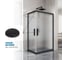 Душевой уголок GuteWetter gwmpkb019rc 100x85x200 см, профиль черный матовый, стекло матовое закаленное 6 мм 4698032704803 4