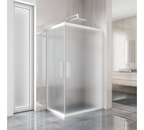 Душевой уголок GuteWetter gwmpkb019rc 115x110x200 см, профиль белый матовый, стекло матовое закаленное 6 мм 4698032707323