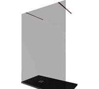 Душевая перегородка ALLEN BRAU INFINITY 2, 8мм, 1400(1390мм) тонированная, медь браш 3.21054.60.T 00323846