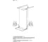 Душевая перегородка ALLEN BRAU INFINITY 2, 8мм, 1400(1390мм) прозрачная, серебро браш 3.21049.BA 00323841 3