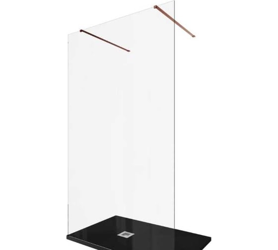 Душевая перегородка ALLEN BRAU INFINITY 2, 8мм, 1200(1190мм) прозрачная, медь браш 3.21047.60 00323839