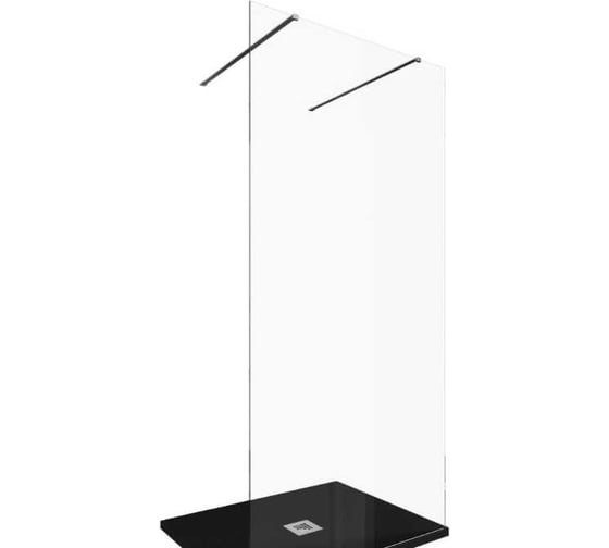 Душевая перегородка ALLEN BRAU INFINITY 2, 8мм, 1000(990мм) прозрачная, серебро браш 3.21037.BA 00323829