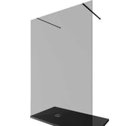 Душевая перегородка ALLEN BRAU INFINITY 2, 8мм, 1400(1390мм) тонированная, серебро браш 3.21050.BA.T 00323842