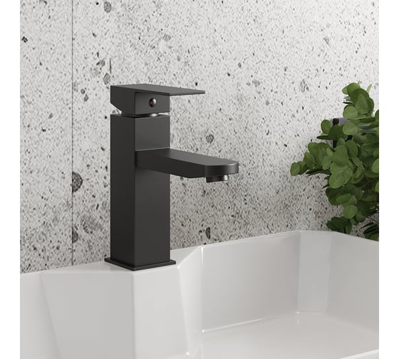 Смеситель для раковины Teymi Helmi Pro, черный матовый T10213 ЦБ-00269214