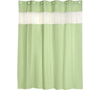 Занавеска (штора) для ванной комнаты WESS Salsa тканевая, 200x200 см, green T584-5