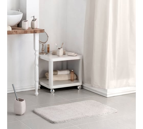 Мягкий коврик для ванной комнаты WESS Brillar 50х80 см, beige A60-60