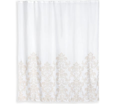 Занавеска (штора) для ванной комнаты WESS Lidia тканевая, 180х200 см T638-1