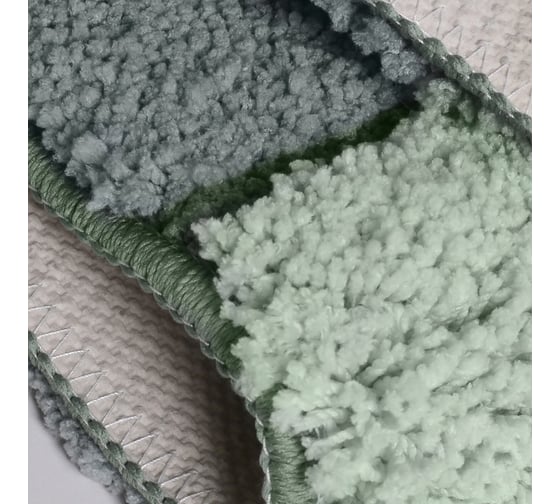 Мягкий коврик для ванной комнаты WESS Rainbow 50x80 см, green A59-50