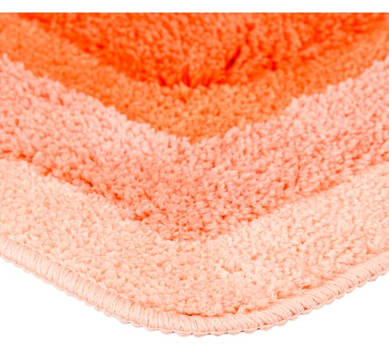 Мягкий коврик для ванной комнаты WESS Belorr 50х80см, orange A13-44
