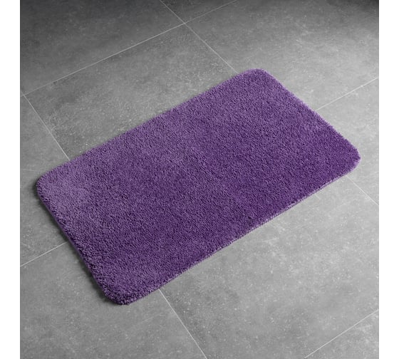 Мягкий коврик для ванной комнаты WESS Purple 50х80 см A43-70