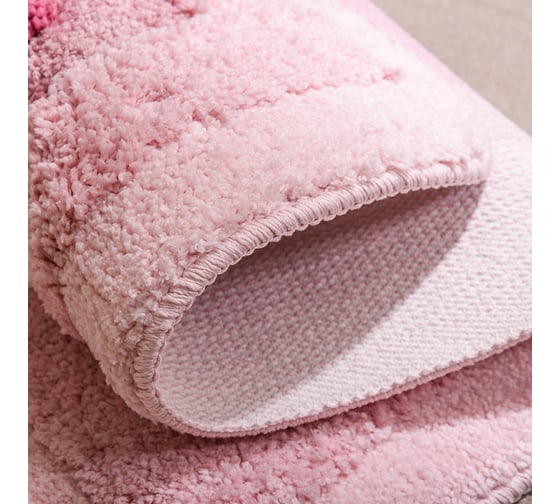 Мягкий коврик для ванной комнаты WESS Belorr 50х80 см, pink A13-80