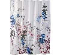 Занавеска (штора) Moroshka Fleur для ванной комнаты, тканевая, 180х200 см T687-1