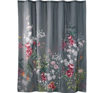 Занавеска (штора) Moroshka Fleur для ванной комнаты, тканевая, 180х200 см T687-2
