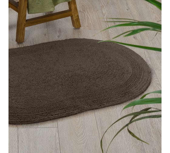 Мягкий коврик Moroshka Naturel для ванной комнаты 60х90 см xx004-22