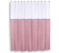 Занавеска (штора) Moroshka Maritime light red, для ванной комнаты, тканевая, xx006-10